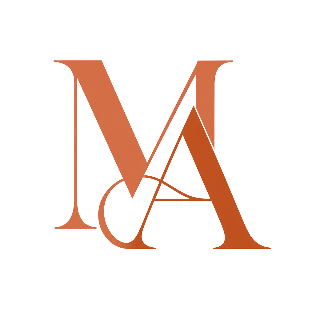 Monograma MA de Maria Araújo